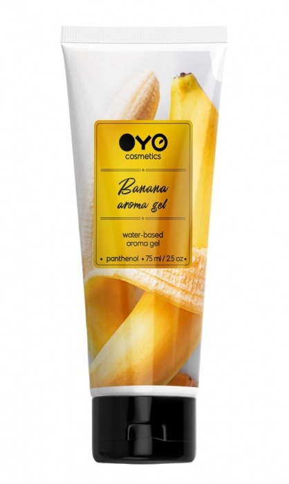 Лубрикант на водной основе OYO Aroma Gel Banana с ароматом банана - 75 мл. - OYO - купить с доставкой в Брянске