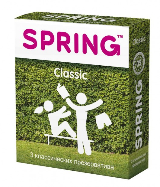 Классические презервативы SPRING CLASSIC - 3 шт. - SPRING - купить с доставкой в Брянске