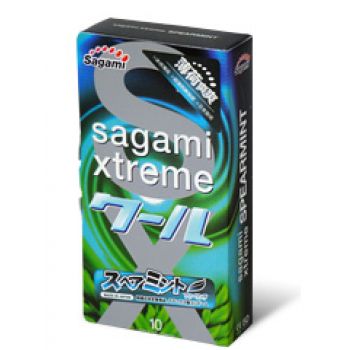 Презервативы Sagami Xtreme Mint с ароматом мяты - 10 шт. - Sagami - купить с доставкой в Брянске