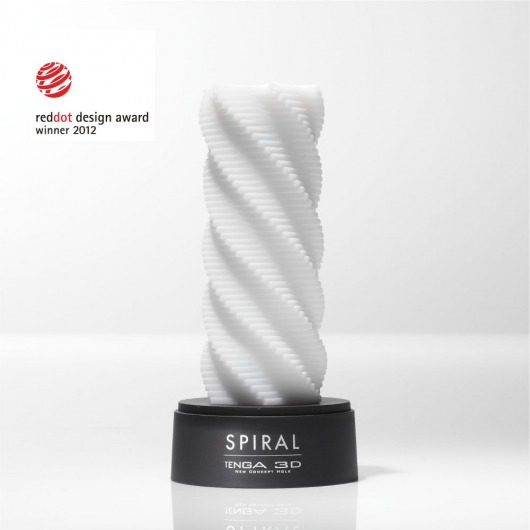 Белый 3D мастурбатор SPIRAL - Tenga - в Брянске купить с доставкой