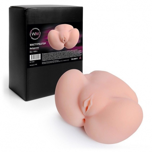Реалистичный мастурбатор с двумя функциональными отверстиями - Erowoman-Eroman - в Брянске купить с доставкой