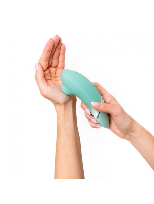 Зеленый бесконтактный клиторальный стимулятор Womanizer Next - Womanizer