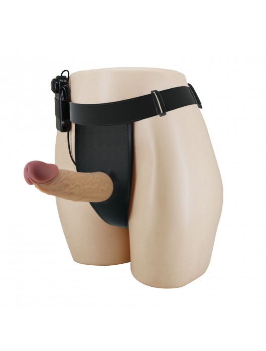 Полый вибрострапон на регулируемых трусиках Draven - 17,5 см. - Baile - купить с доставкой в Брянске