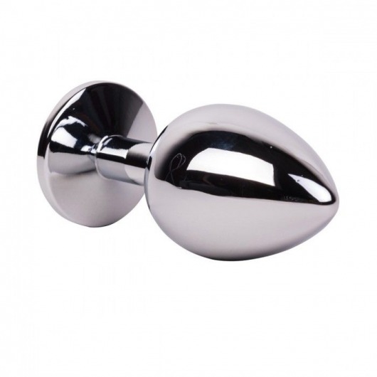 Большой стальной плаг с желтым кристаллом Sweet Lemon - 9,5 см. - Erotic Fantasy - купить с доставкой в Брянске