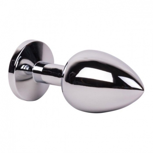 Большой стальной плаг с розовым кристаллом Pink Bubble Gum - 9,5 см. - Erotic Fantasy - купить с доставкой в Брянске