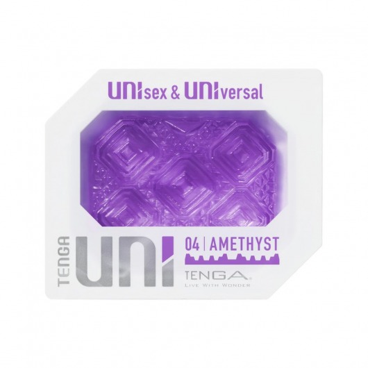 Фиолетовый мастурбатор-стимулятор Tenga Uni Amethyst - Tenga - в Брянске купить с доставкой