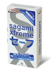 Презервативы Sagami Xtreme Ultrasafe с двойным количеством смазки - 10 шт. - Sagami - купить с доставкой в Брянске