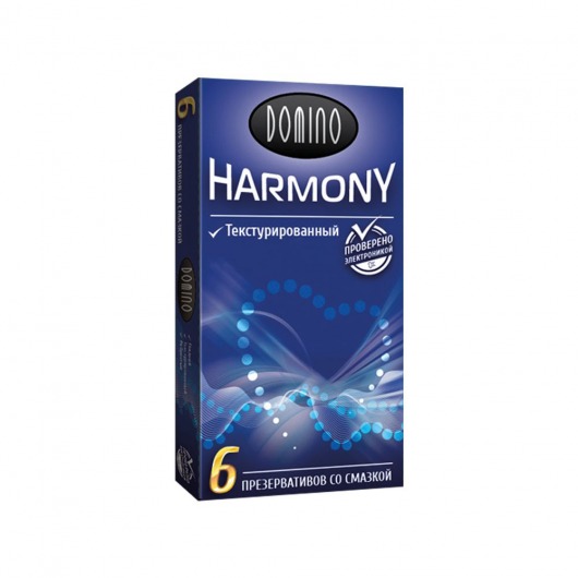 Текстурированные презервативы Domino Harmony - 6 шт. - Domino - купить с доставкой в Брянске