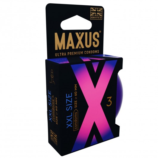 Презервативы Maxus XXL увеличенного размера - 3 шт. - Maxus - купить с доставкой в Брянске