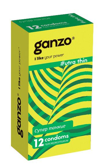 Ультратонкие презервативы Ganzo Ultra thin - 12 шт. - Ganzo - купить с доставкой в Брянске