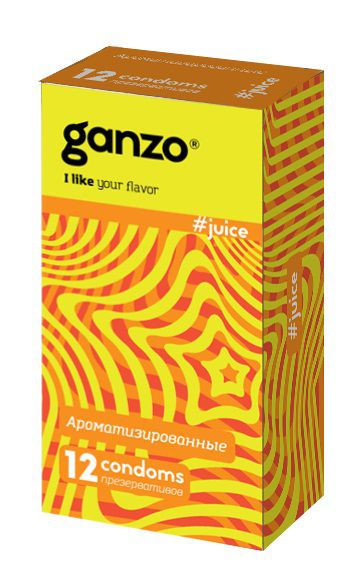 Ароматизированные презервативы Ganzo Juice - 12 шт. - Ganzo - купить с доставкой в Брянске