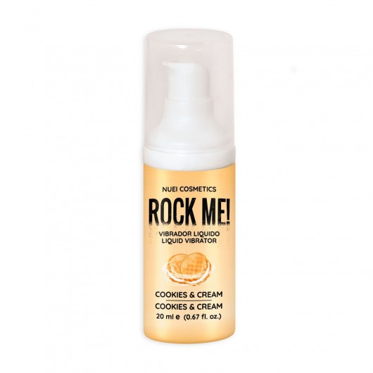 Жидкий вибратор Nuei Rock Me! с ароматом печенья и сливок - 20 мл. - Nuei cosmetics - купить с доставкой в Брянске