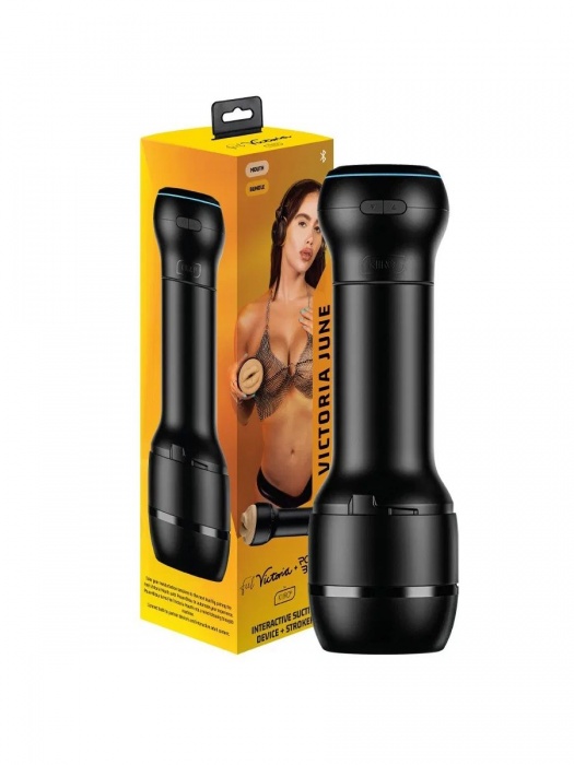 Мастурбатор-ротик с интерактивной насадкой PowerBlow   FeelVictoria Mouth - Kiiroo - в Брянске купить с доставкой