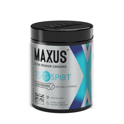 Гладкие презервативы Maxus G spot с двойной спиралью - 15 шт. - Maxus - купить с доставкой в Брянске