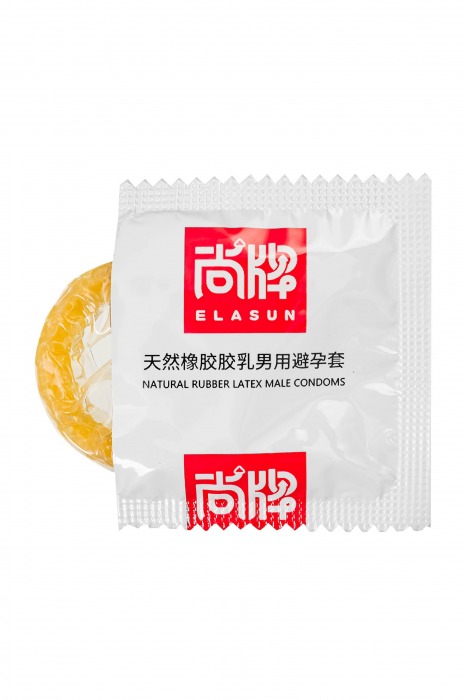 Презервативы с точками и ребрами Elasun Ribbed and Dotted - 10 шт. - Elasun - купить с доставкой в Брянске