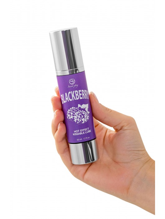 Массажное масло 2-в-1 Blackberry Hot Effect с разогревающим эффектом и вкусом ежевики - 50 мл. - Secret Play - купить с доставкой в Брянске