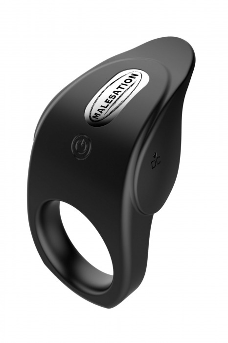 Черное эрекционное виброкольцо Vibro Lust Ring - MALESATION - в Брянске купить с доставкой