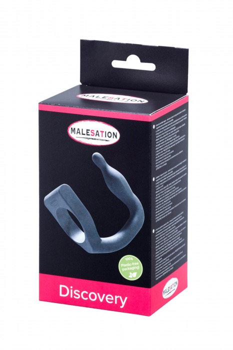 Эрекционное кольцо с вибровтулкой Discovery - MALESATION - в Брянске купить с доставкой