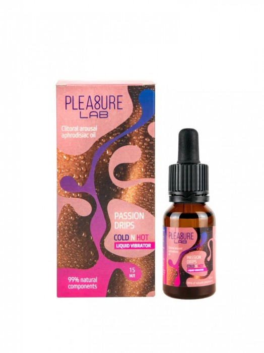 Жидкий вибратор Passion Drips Cold n Hot - 15 мл. - Pleasure Lab - купить с доставкой в Брянске