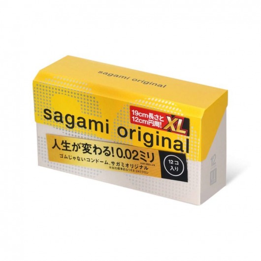 Презервативы увеличенного размера Sagami Original 0.02 XL-size - 12 шт. - Sagami - купить с доставкой в Брянске