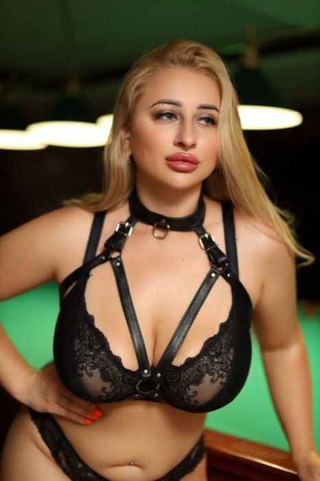 Черная кожаная сбруя с ошейником plus size из нежной кожи - БДСМ Арсенал - купить с доставкой в Брянске