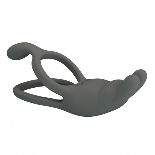 Серое эрекционное виброкольцо Dwayne - Baile - в Брянске купить с доставкой