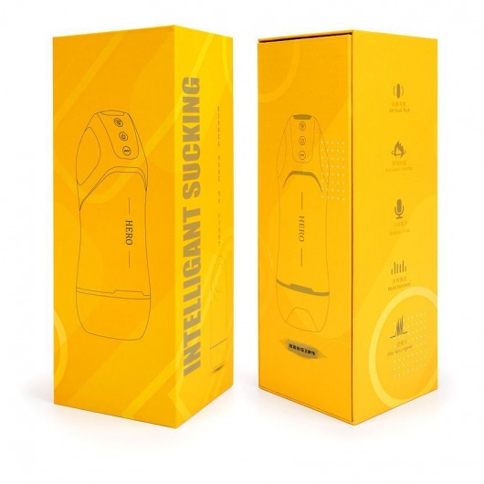 Белый вибромастурбатор Hero с режимом вакуума - A-LOVING - в Брянске купить с доставкой