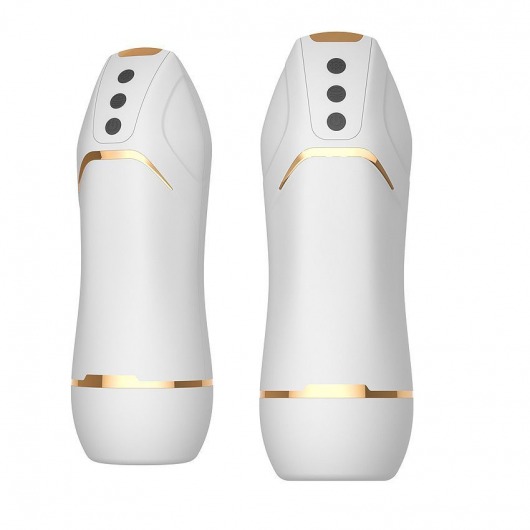 Белый вибромастурбатор Hero с режимом вакуума - A-LOVING - в Брянске купить с доставкой