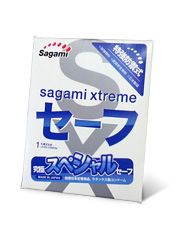Презерватив Sagami Xtreme Ultrasafe с двойным количеством смазки - 1 шт. - Sagami - купить с доставкой в Брянске