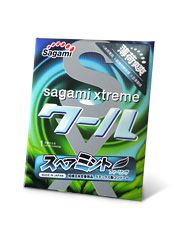 Презерватив Sagami Xtreme Mint с ароматом мяты - 1 шт. - Sagami - купить с доставкой в Брянске