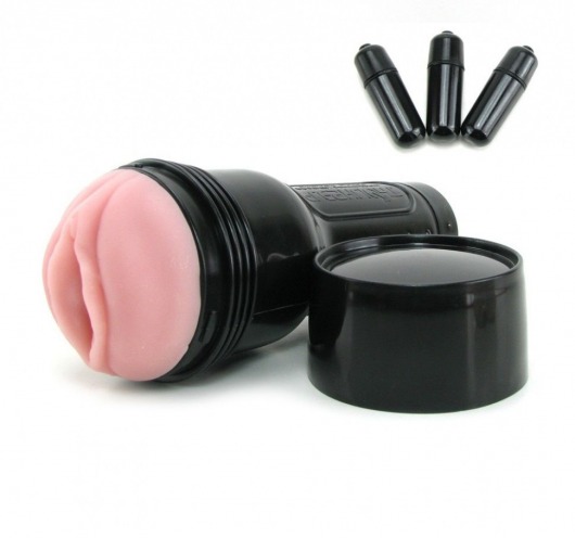 Мастурбатор-вагина Fleshlight - Vibro Pink Lady Touch с вибрацией - Fleshlight - в Брянске купить с доставкой