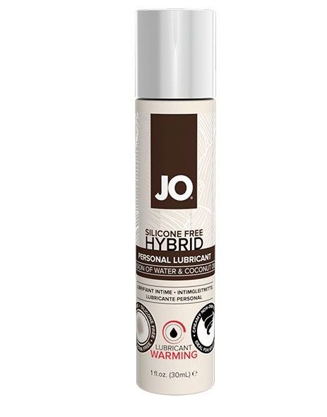 Водно-масляный лубрикант с разогревающим эффектом JO Silicone Free Hybrid Lubricant WARMING  - 30 мл. - System JO - купить с доставкой в Брянске