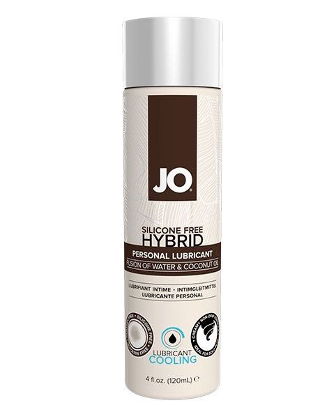 Водно-масляный лубрикант с охлаждающим эффектом JO Silicon free Hybrid Lubricant COOLING - 120 мл. - System JO - купить с доставкой в Брянске