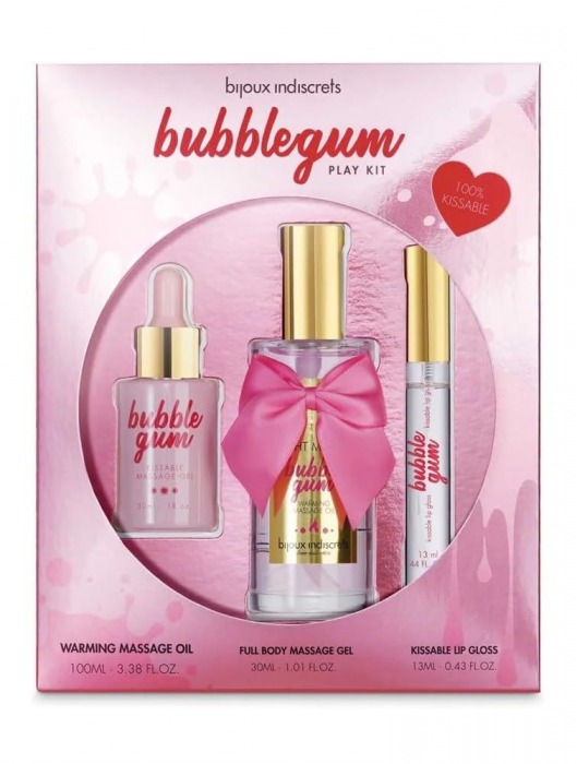 Набор средств для массажа и ласк Bubblegum Play Kit - Bijoux Indiscrets - купить с доставкой в Брянске