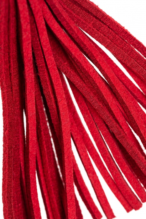 Зажимы на соски «Вилки» с красными кисточками из замши - Pecado - купить с доставкой в Брянске