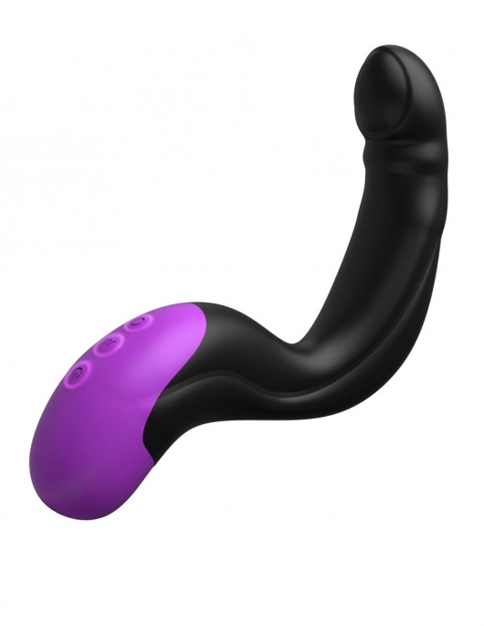 Черно-фиолетовый вибромассажёр простаты Hyper-Pulse P-Spot Massager - Pipedream - в Брянске купить с доставкой