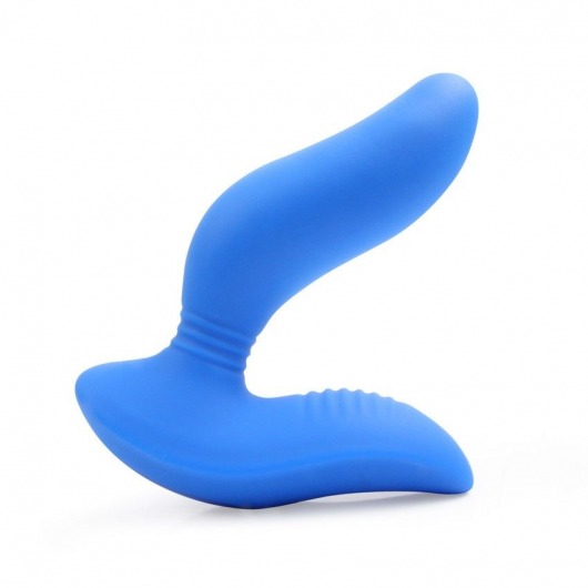 Синий вибромассажер простаты 3,5’’ Curve P-spot Massager - 12 см. - Erokay - в Брянске купить с доставкой