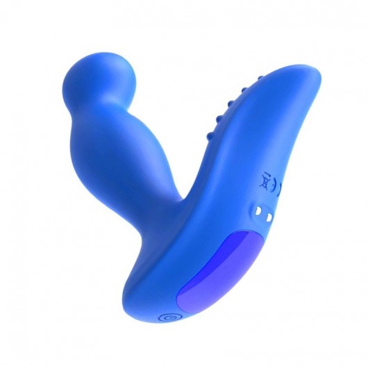 Синий вибромассажер простаты 3,5’’ Remote Control P-spot Massager - 12,5 см. - Erokay - в Брянске купить с доставкой