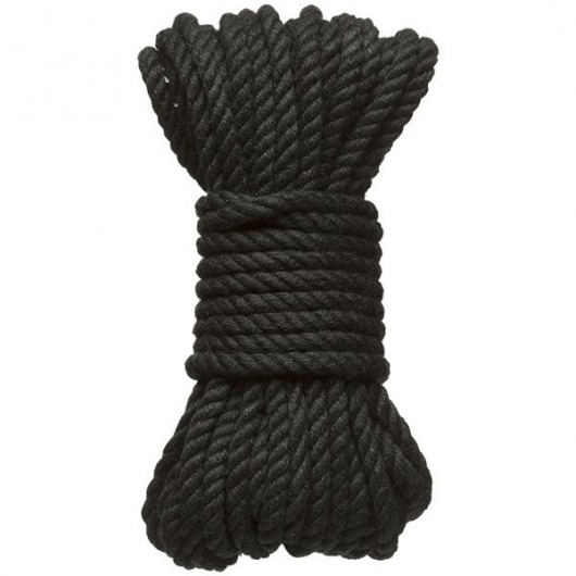 Черная верёвка для связывания и фиксации Bind Tie - 9,14 м. - Doc Johnson - купить с доставкой в Брянске