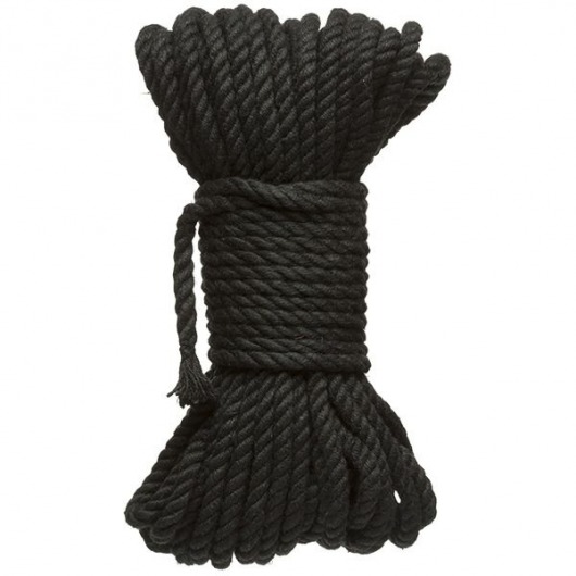 Черная верёвка для связывания и фиксации Bind Tie - 15,24 м. - Doc Johnson - купить с доставкой в Брянске