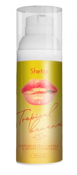 Интимная гель-смазка Shefox Premium «Тропический банан» - 50 мл. - Shefox - купить с доставкой в Брянске