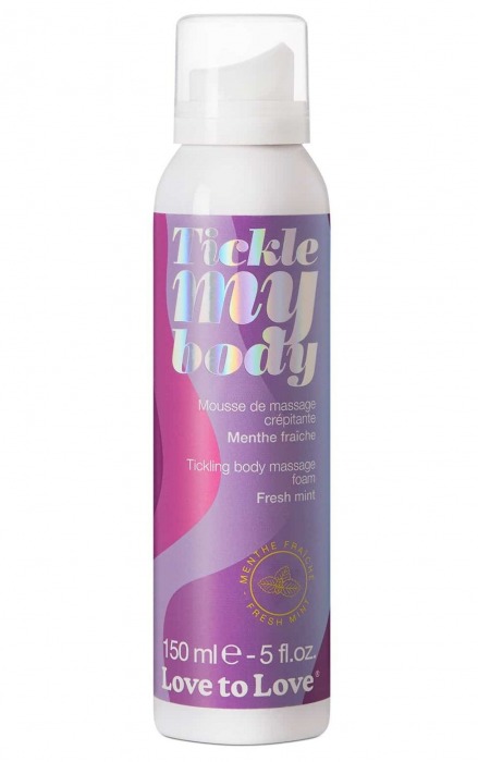 Массажная хрустящая пенка Tickle My Body Fresh Mint с ароматом мяты - 150 мл. - Love to Love - купить с доставкой в Брянске