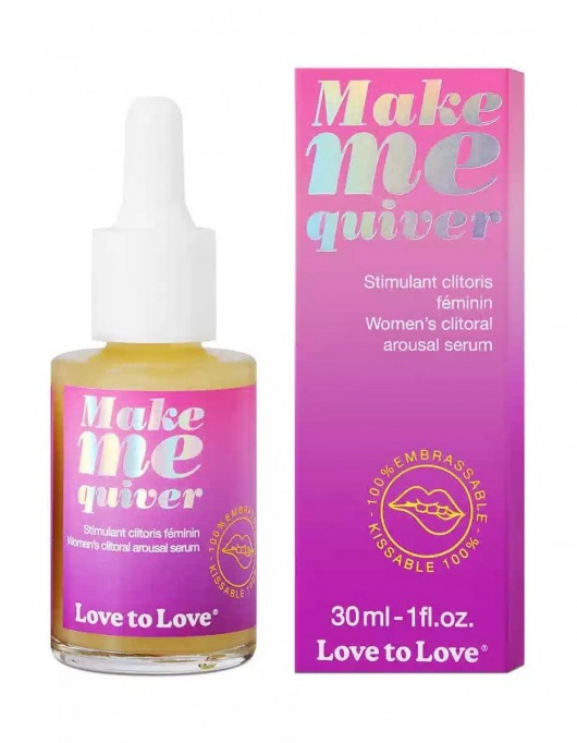 Возбуждающие капли для клитора Make Me Quiver - 30 мл. - Love to Love - купить с доставкой в Брянске
