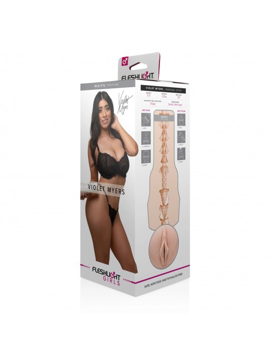 Мастурбатор-вагина Fleshlight Girls - Violet Myers Waifu - Fleshlight - в Брянске купить с доставкой