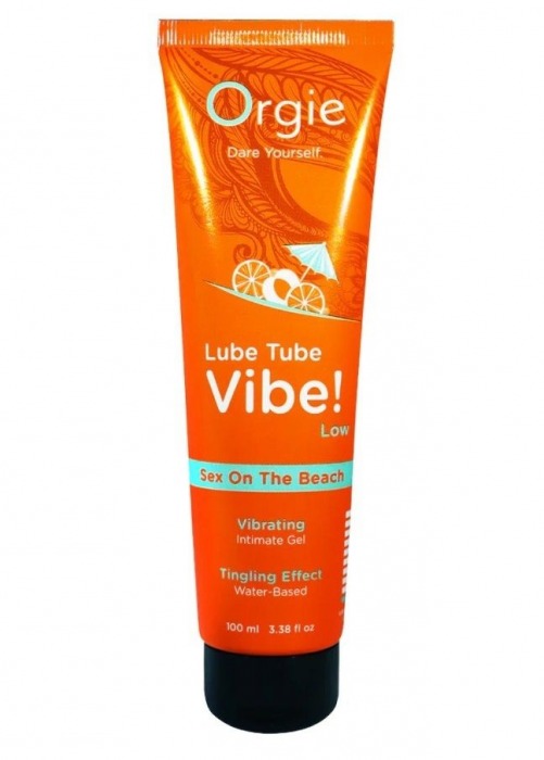 Гель с эффектом вибрации Lube Tube Vibe Low Sex On The Beach - 100 мл. - ORGIE - купить с доставкой в Брянске