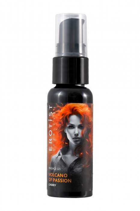 Гель с эффектом вибрации Volcano Of Passion со вкусом вишни - 25 мл. - Erotist Lubricants - купить с доставкой в Брянске