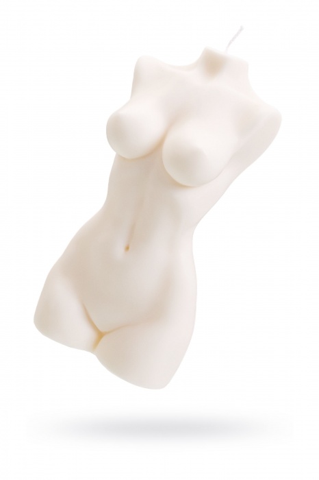 Белая интерьерная свеча в форме женского торса - 850 гр. - Pecado - купить с доставкой в Брянске