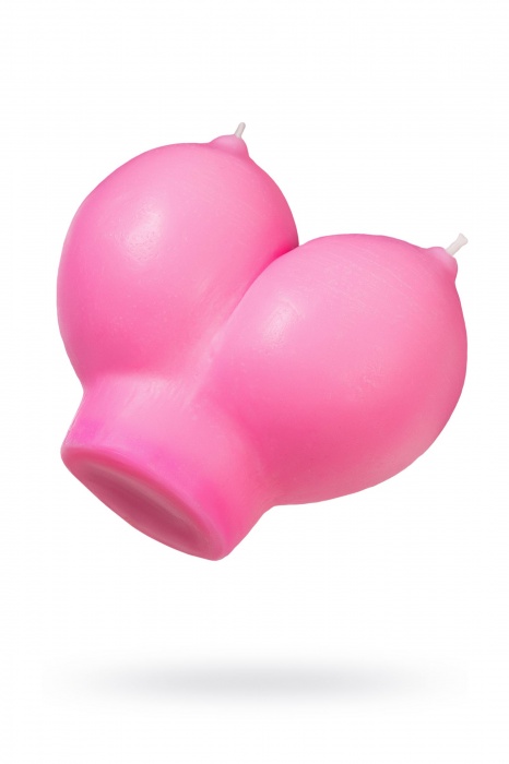 Розовая свеча «Сиськи» - 150 гр. - Pecado - купить с доставкой в Брянске