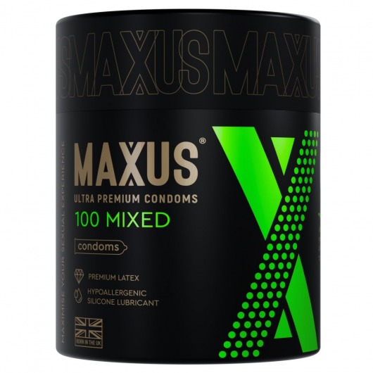 Презервативы MAXUS Mixed - 100 шт. - Maxus - купить с доставкой в Брянске Презервативы MAXUS Mixed - 100 шт. - Maxus - купить с доставкой в Брянске
