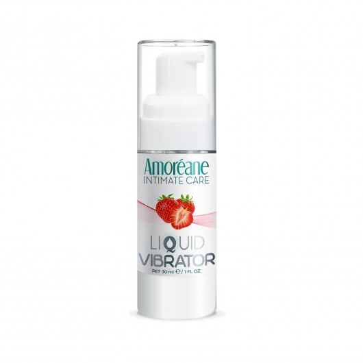 Жидкий вибратор со вкусом клубники Amoreane Strawberry - 30 мл. - Amoreane - купить с доставкой в Брянске